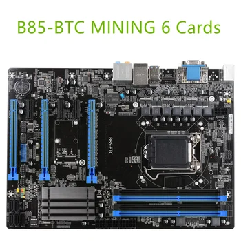 Kalnrūpniecības BTC B85-BTC 6PCI-E Desktop Mātesplatē B85 LGA 1150 DDR3 16.G USB3 SATA3.0 ATX BTC Ieguves Mātesplati