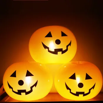 5 Gabali Mini Multfilmu Halloween Baloni Ķirbju ar Gaismas, Ātri, Piepūšamās Rotaļlietas Halloween Rotājumi Mājās Āra