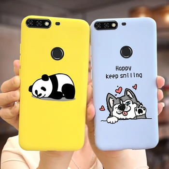 Par Huawei Y7 2018 Gadījumā Godu 7C Cute Candy Lakots Vāks Mīksta Silikona Telefonu Gadījumos Par Huawei Y7 Ministru 2018 Honor7C Segtu Coque