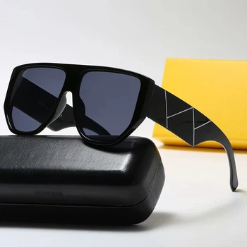 Luksusa Lielgabarīta Saulesbrilles Sieviešu Zīmola Dizainere Saule Stikla Cilvēks Braukšanas Gradientu, Krāsu Brilles Aaa Des lunettes de soleil