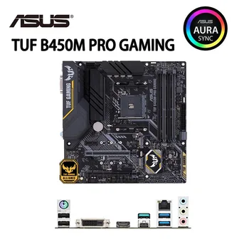 Ligzda AM4 Asus TUF B450M-PRO GAMING Mātesplati + CPU R5 3600 AMD B450 AMD Ryzen 5 3600 R5 3600 CPU Terno de placa-Mãe
