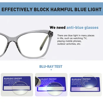 AOFLY ZĪMOLA DIZAINA 2020. gadam Zilā Gaisma Pretbloķēšanas Brilles Lielgabarīta Optika Rāmis Vintage Cat Eye Datoru Spēļu Briļļu Sieviešu UV400