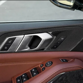 Oglekļa Šķiedras BMW X5 G05 2019. Gads Modeli, ABS Automašīnas salona Durvju Roktura Apdare Piederumi