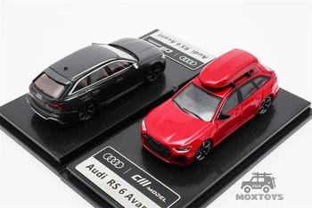 CM Modelis, 1:64 RS6 Avant Black/Red Lējumiem Modeļa Automašīnas
