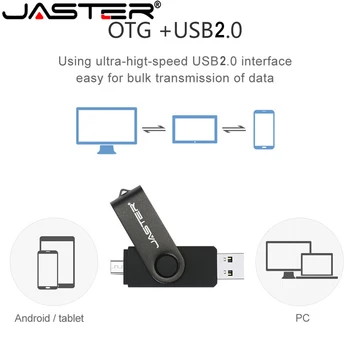 Jauns usb 2.0 OTG USB Flash Drive 64gb, 128gb High Speed Pen Drive 8gb 16gb 32gb Pendrive Micro USB Flash Drive Mobile/GAB