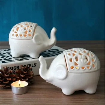 Radošā Dobi Zilonis stila svece īpašnieks Mājas Mēbeles, Apdares Amatniecības Keramikas Dobie Svečturis degļi