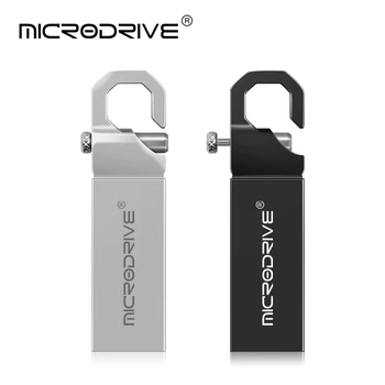 Metāla Silver/Black Usb Flash Drive 64GB, 128GB 32GB Usb 2.0 flash disks 16GB 4GB 8GB pendrive Flash Atmiņas USB Pen drive
