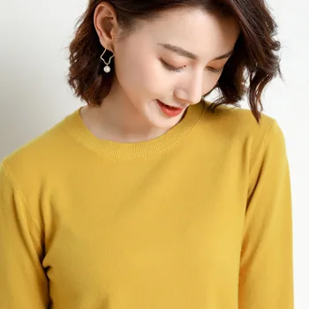 MRMT 2022 Pavisam Jaunu korejiešu Versija Džemperis Sieviete, Gruntis Sieviešu Plānas garām Piedurknēm 100-Kakla Modes Vilnas Džemperi, Džemperi Sieviete