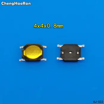 ChengHaoRan 100gab 4x4x0.8mm Tact Switch SMT SMD Taustes Membrāna Slēdzis SPIEDIET Pogu 4*4*0.8 mm, Ūdensizturīgs, Mikroviļņu Krāsns Slēdzis