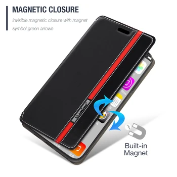 Par Doogee BL12000 Gadījumā Modes Multicolor Magnētisko Slēgšanu, Āda Flip Case Cover ar Kartes Turētāju, Lai Doogee BL12000 Pro