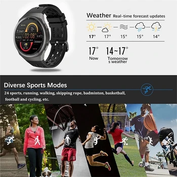 LIGE pilnkrāsu skārienekrāna Sporta Smartwatch Vīriešu, Sieviešu Fitnesa Tracker IP68 Ūdensnecaurlaidīga Cilvēks Smart Skatīties Huawei Xiaomi Apple