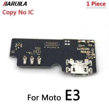 Uzlādēšana caur USB Portu Flex Kabelis Dokstacijas Savienotāju Kuģa Moto E3 E4 E4T E4 E6 Plus E5 Spēlēt Iet E6S E7 E2020 Uzlādes Port Savienotājs