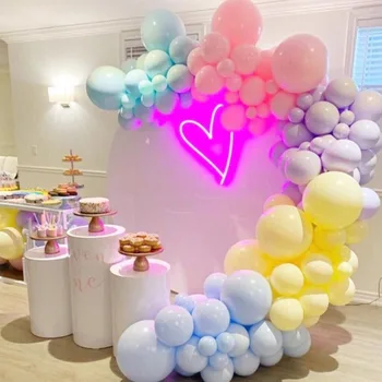 Macaron Pastelis Lieli Baloni 36inch Kārta Inflateble Hēlija Lateksa Ballon Kāzu Happy Birthday Party Apdare Jauno Gadu Dekori