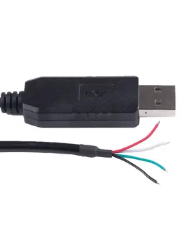 USB uz 4Pin UART TTL Vadu Beigām 3.3 V un 5V TXD RXD GND VCC Pinout Sērijas Pārveidotāja Adapteris Programmēšanas Kabelis