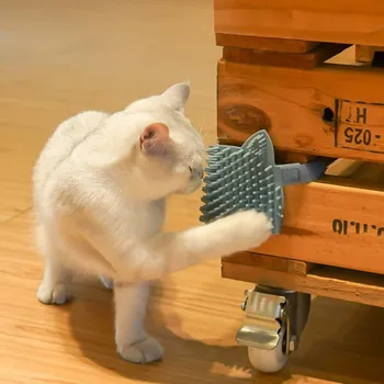 Silikona Kaķi Suku Stūrī Kaķis Masāža Sevi Groomer Ķemme Otas Kaķis Rubs, Saskaroties ar Kutinošas Ķemme Kaķis Nesaskrāpē Produkti