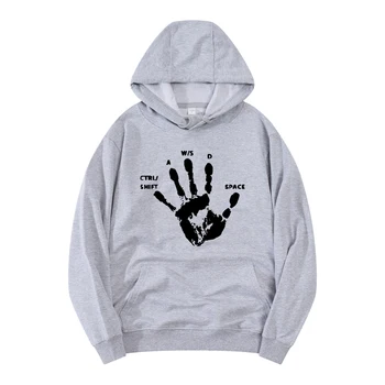 Roku Pirkstiem Radošo Spēlētājs Unisex vīriešu, sieviešu, hoodies Grafiskais hoodies vīriešiem Jaunums streetwear hoodies pusaudžu meitenes zēni
