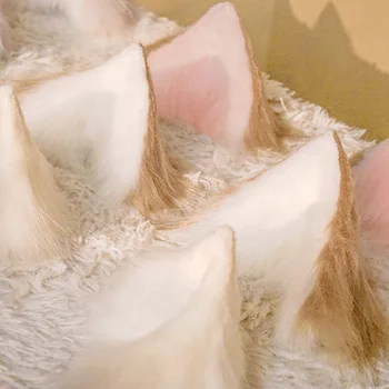 Lolita Cepures Cosplay Kaķu Ausis Klipu Matu Saites Zaķis Dizainers Kawaii Zaķis uz Galvas Anime Piederumi Japāņu Matu