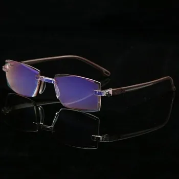 3in1 bez apmales Dimanta samazināt Lasīšanas Brilles Gaismas un Zilā Filmas Pilnā Mērā 1.0 1.5 2.0 2.5 3.0 3.5 4.0 Brilles Anti-Zilās Brilles