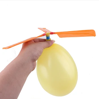 1Set Balona, Helikoptera Peld Ar Svilpi Bērniem Āra Spēlē Radošo Smieklīgi Rotaļlieta Balona Propelleru Bērnu Rotaļlietas Piederumi