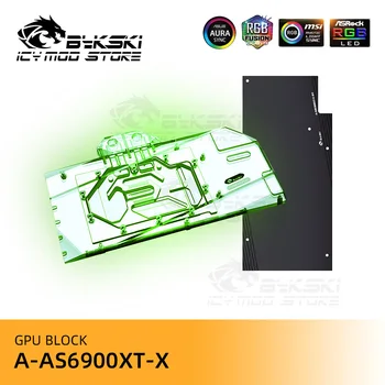 Bykski VGA Bloki ASUS TUF Radeon RX 6900 6800 XT O16G A-RGB Video Kartes, Ūdens Bloka Dzesēšana ar Šķidrumu Heatsink A-AS6900XT-X