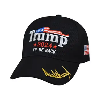 Trump 2024. gadam, Cepure, Cepures, Ņem Amerikā Atpakaļ Cepuri es būšu Atpakaļ Cepures Beisbola cepure Vēlēšanu 2024. Gadam Izšūti ar Stiprinājuma Lenti