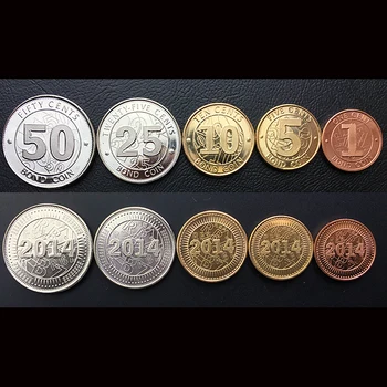 Zimbabves Pilns Komplekts, 6 Gab Monētas Jaunu Oriģinālu Monētu Unc Īsta Āfrikas Izdošanas Monētas