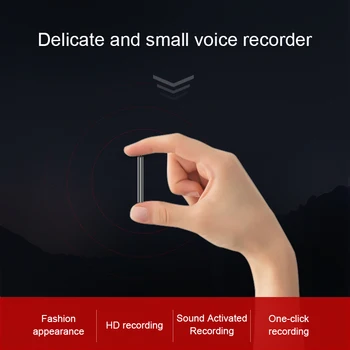 Balss ieraksti mini aktivizēta ierakstīšana diktofons mikro audio skaņas digitālā nelielu profesionālu USB flash noslēpums ierakstu