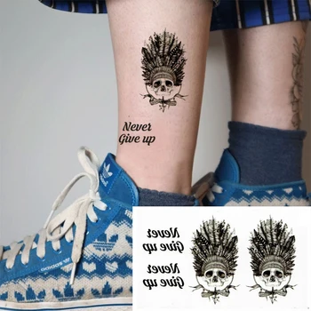 Spalvu Galvassegu Galvaskausa Totem Ūdens Nodošanu Viltus Tetovējumiem Ūdensnecaurlaidīgus Pagaidu Tetovējumu Uzlīmes Vīrietis Sieviete Body Art Vīriešiem Sievietēm