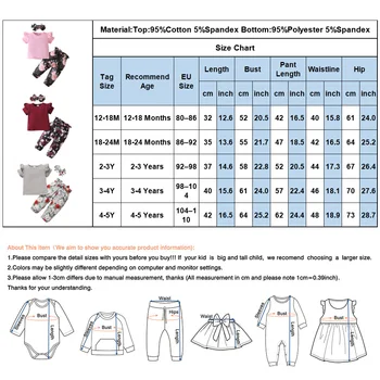Pārdošanā Toddler Apģērbu Komplekti Ilgi Garuma Bikses Baby Meitenes Ziedu Outwear Gadījuma Īsām Piedurknēm Topi, Kokvilna Mīksta Modes Tērpiem
