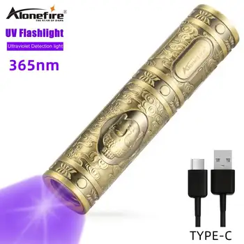 Alonefire SV30 3W 365nm USB Lādējamu UV Lukturīti Ultravioleto Blacklight Banknošu atklāšanas Pet Urīna Detektors