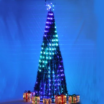 LED Ziemassvētku Rotājumi Dāvanu 2/4m Ziemassvētku Eglīte Grupa Biroju Ēkas Vestibilā Ārpus Dārza Koridors