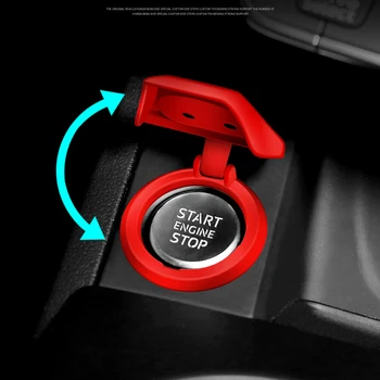 Automašīnas ar Vienu pogu Start Dzinēja Aizsargs Dekoratīvais Vāks Ford Mondeo Fiesta Mk4 Uzmanību Ranger S MAX Kugas Malas Roush Tranzīta