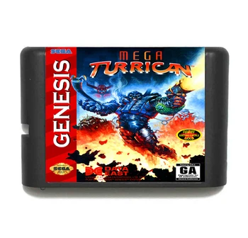 Mega Kā Turrican 16 Bitu Spēles Karti Uz Sega Mega Drive & Sega Genesis