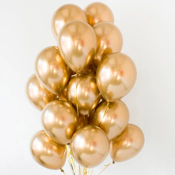 10pcs Spīdīga Metāla Pērle Lateksa Baloni Bieza Chrome Metāla Piepūšamās Gaisa Baloni Globos Metalicos Dzimšanas dienas svinības Apdare
