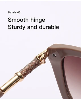 Jaunu Metāla Kaķu Acu Brilles Sieviešu Modes Anti-Ultravioleto UV400 Personības Tendenci Augstas Kvalitātes Saulesbrilles 2132