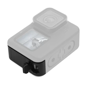 Alumīnija Sakausējuma Sānu Mājokļu Gadījumā Akumulatoru Durvju Vāciņš Vāks GoPro Hero 9 Black Noņemams Action Camera Aizsargs