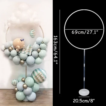 163x73cm Apli, Balonu Arkas Rāmis Baloni Statīva Turētāju Komplekts Kāzu dekori