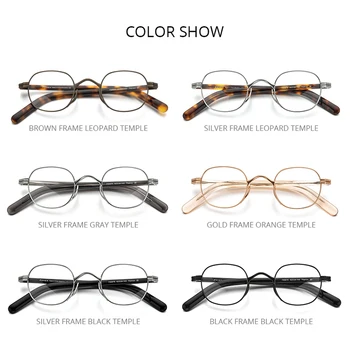 FONEX Tīra Titāna Brilles Rāmis Vīriešu Retro Laukumā Recepšu Brilles Sievietēm Ir 2021. Jaunu Vintage Tuvredzība, Optisko Briļļu F85675
