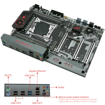 JINGYUE X99 Komplekts Mātesplati LGA 2011-3 Uzstādīt Xeon E5 2620 V3 CPU Procesoru, 16GB DDR4 ECC RAM Atmiņas Combo M. 2 NVME X99 TITĀNA D4