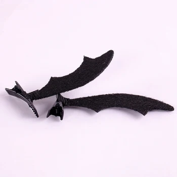 1Pair Atdzist Velns Spārniem Bat Bat Wings Matadatas Cute Saģērbt Halloween Kostīmu Featival Puse Hairclips Piederumi