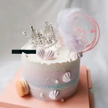 Kūka top apdare rhinestone vainagu modelis atkārtoti puses piegādes dzimšanas dienas kūka ielikt apdare cepšanas piederumi