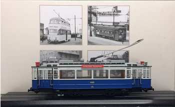 Īpašs piedāvājums ir reti, 1:87 Šveices Pilsētā 456 1929 simulācijas statisko gala vilciena modeli tramvaja modelis Kolekcija