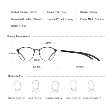 MERRYS DIZAINA Vīriešu Titāna Sakausējuma Optiskās Brilles Rāmis Sievietēm Retro Kārtu Recepšu Brilles Pretslīdes Silikona S2266