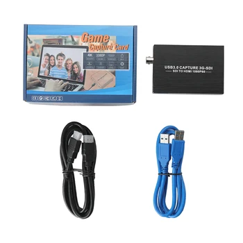 1080P 60Fps SDI, HDMI Video Audio Capture Karte, USB 3.0 3G SDI Capture Karti ar HDMI Loopout Spēļu Straumēšanas Video Ieraksts