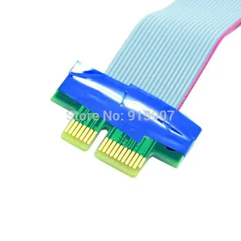 CY Chenyang PCI-E Express 1x, lai 16x Pagarināšanu Flex Kabelis Extender Converter Stāvvadu Kartes Adapteri 20cm