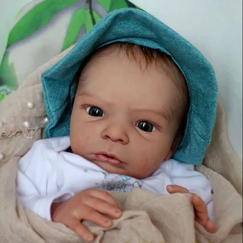 19 Collu Atdzimis Komplekts Baby Niclas Mīksta Vinila Daļas Unpainted Tukšu DIY Lelle Komplektā ar Acīm