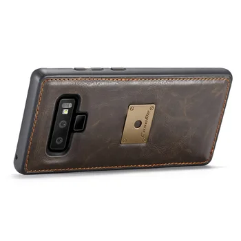 CaseMe 2 in 1 Vintage Seifs Case For Samsung Galaxy Note9 Note8 Somā Pārsegu Samsung S8 S9 Plus Karšu Slots