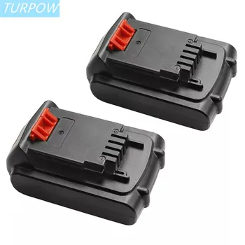 Turpow 18V/20V 3000mAh Li-jonu Rezerves Akumulators Par BLACK & DECKER LB20 LBX20 LBXR20 Varas Instruments, Uzlādējams Akumulators