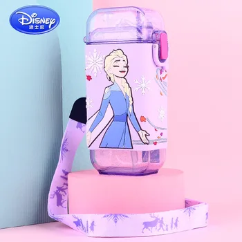Disney Saldēti Waterbottle Bērniem Radošās Taisnstūra Riņķa Ūdens Kausa Bērnu Ūdens Pudele ar Salmiņu Ūdens Pudeli, Disney