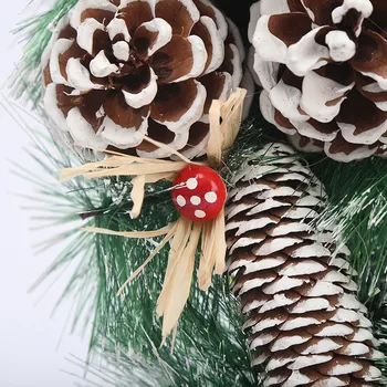 40cm Ziemassvētku Vainags Durvju Piekārtiem Rotājumi, Mājas Puse dekori Kulons Vainags Laimīgu Jauno Gadu 2022 Ziemassvētki Durvīm Rotājumi